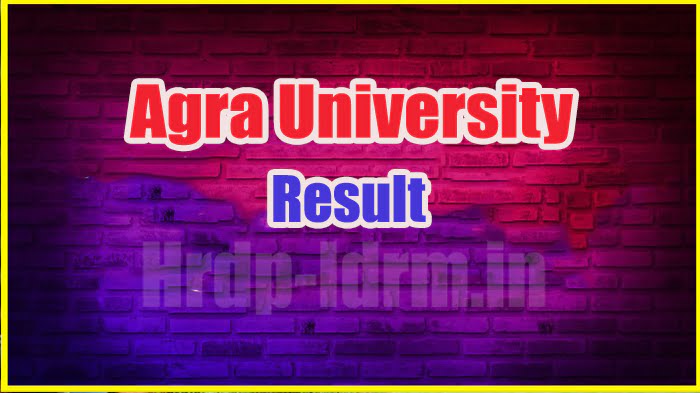 Agra University result 2024