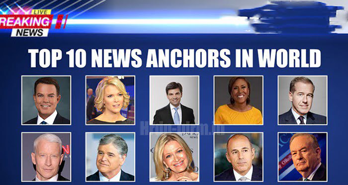 Top 10 News Anchors In The World 2023 